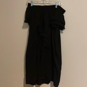 Little Black Off The Shoulder Dress Xhiliration